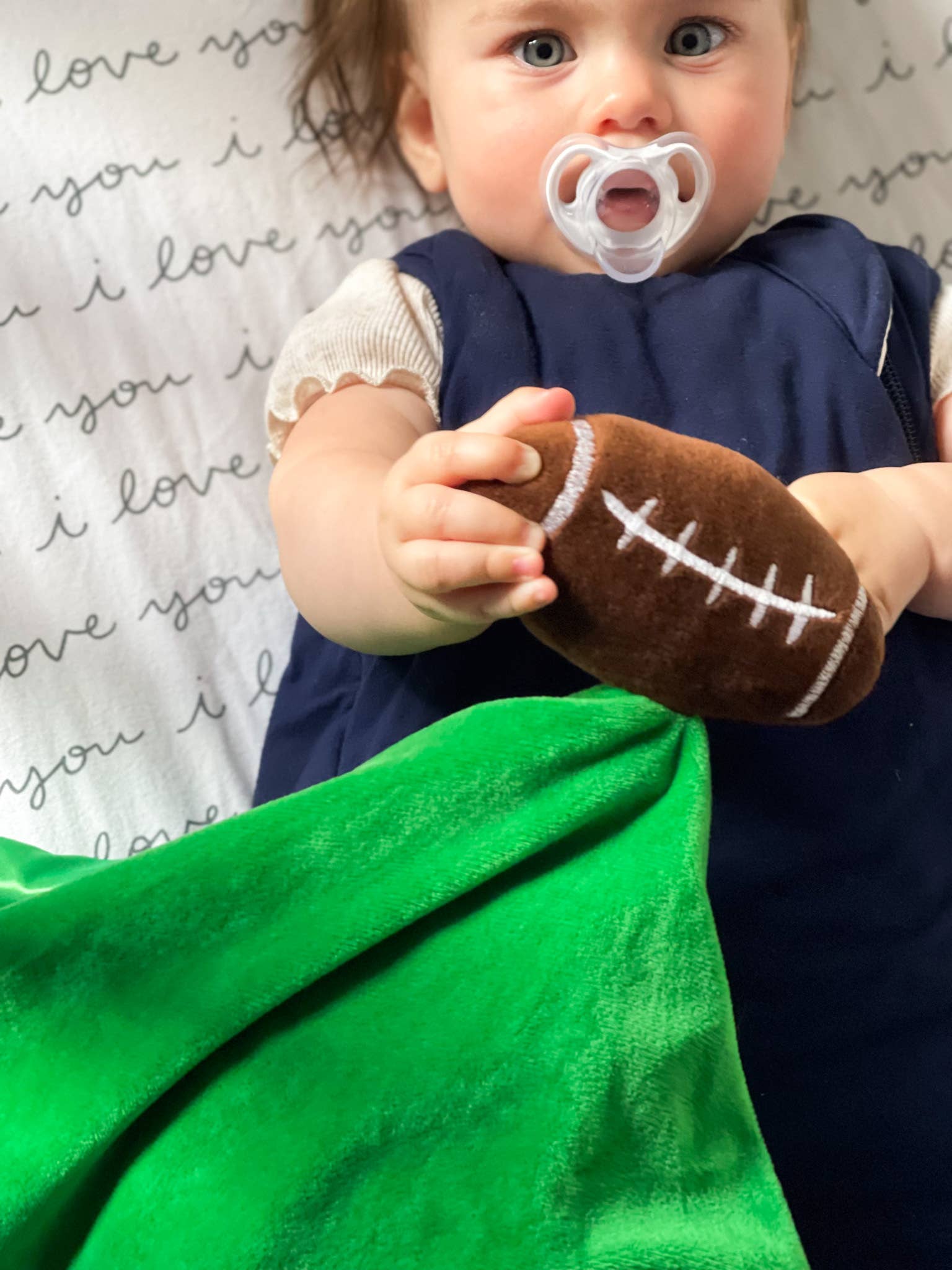 Football Lovey Security Blanket