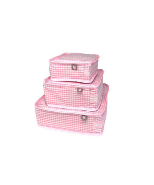 Pink Gingham Stacking Set