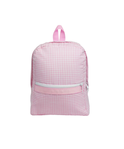 Pink Gingham Small Backpack
