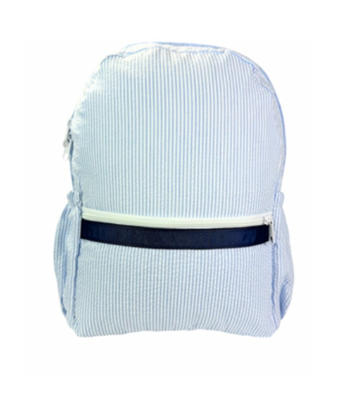 Skipper Seersucker Medium Backpack w/ Pockets