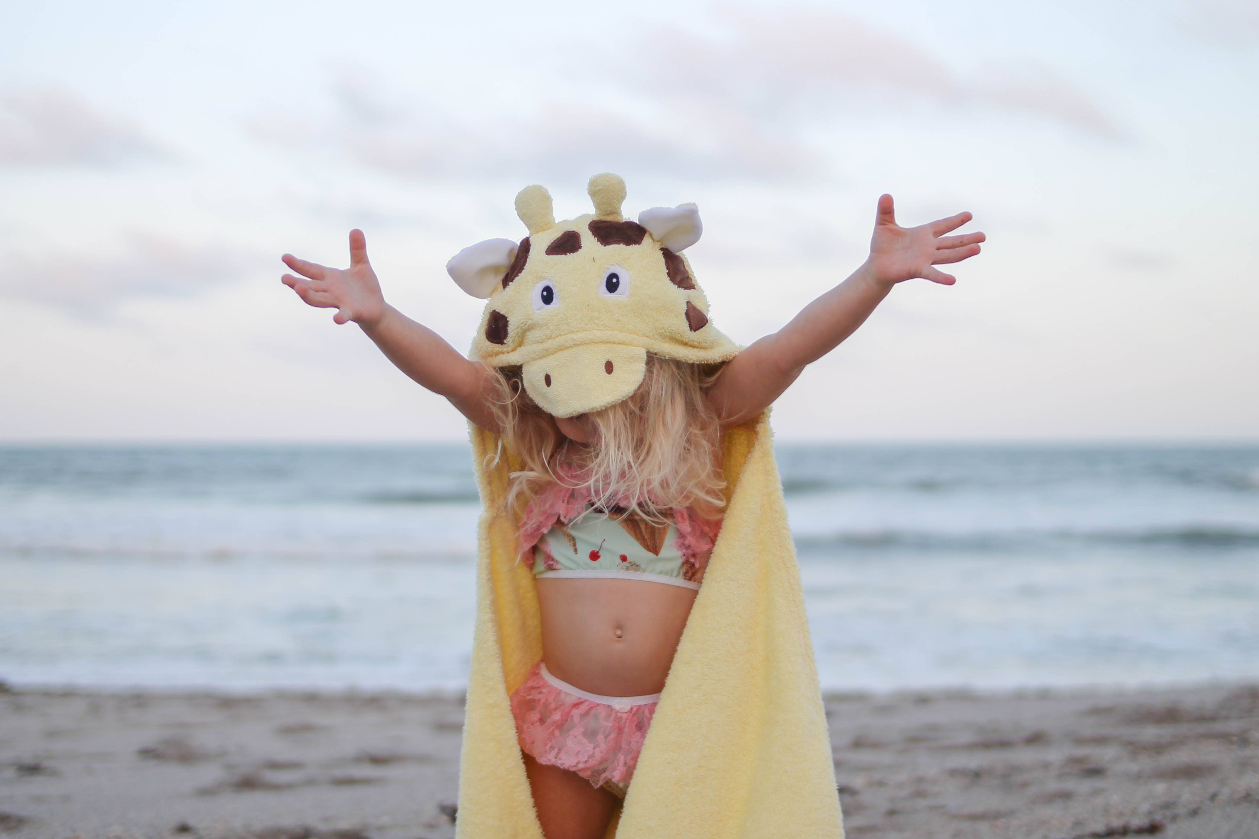 Giraffe Hooded Towel