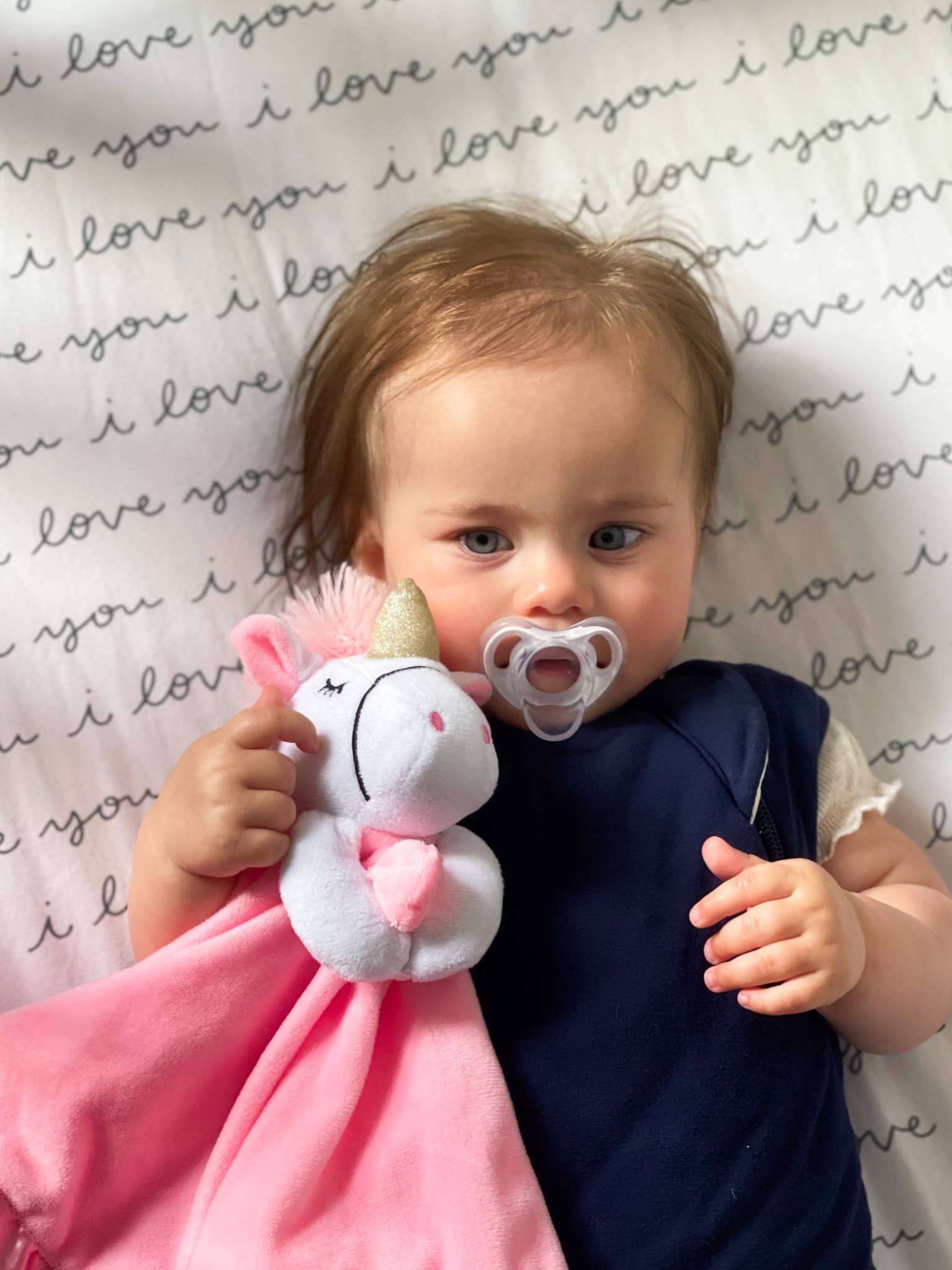 Unicorn Lovey Security Blanket