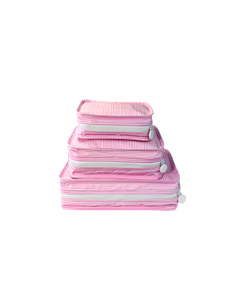 Pink Preppy Stripe Stacking Set