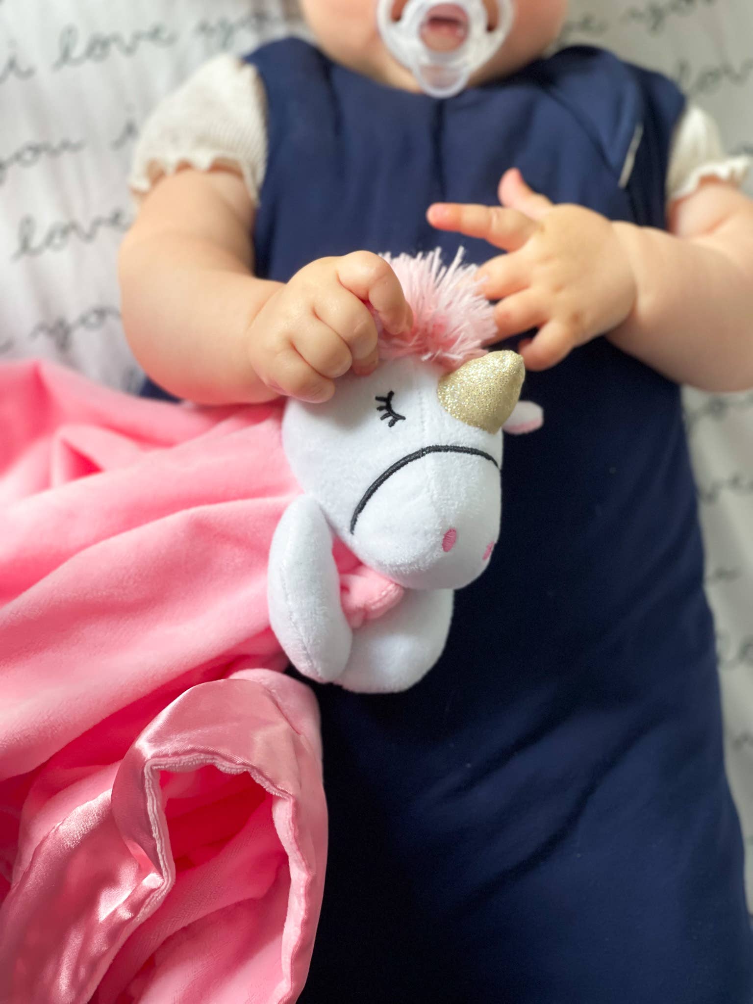 Unicorn Lovey Security Blanket