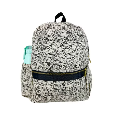 Cheetah Seersucker Medium Backpack w/ Pockets