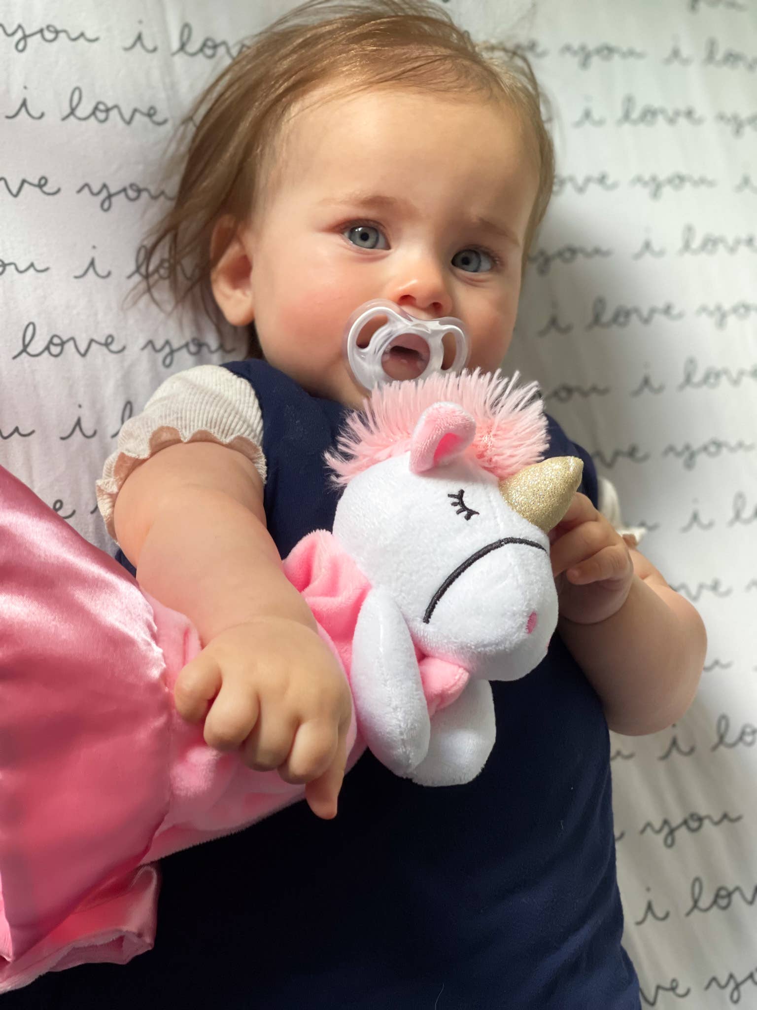 Unicorn Lovey Security Blanket