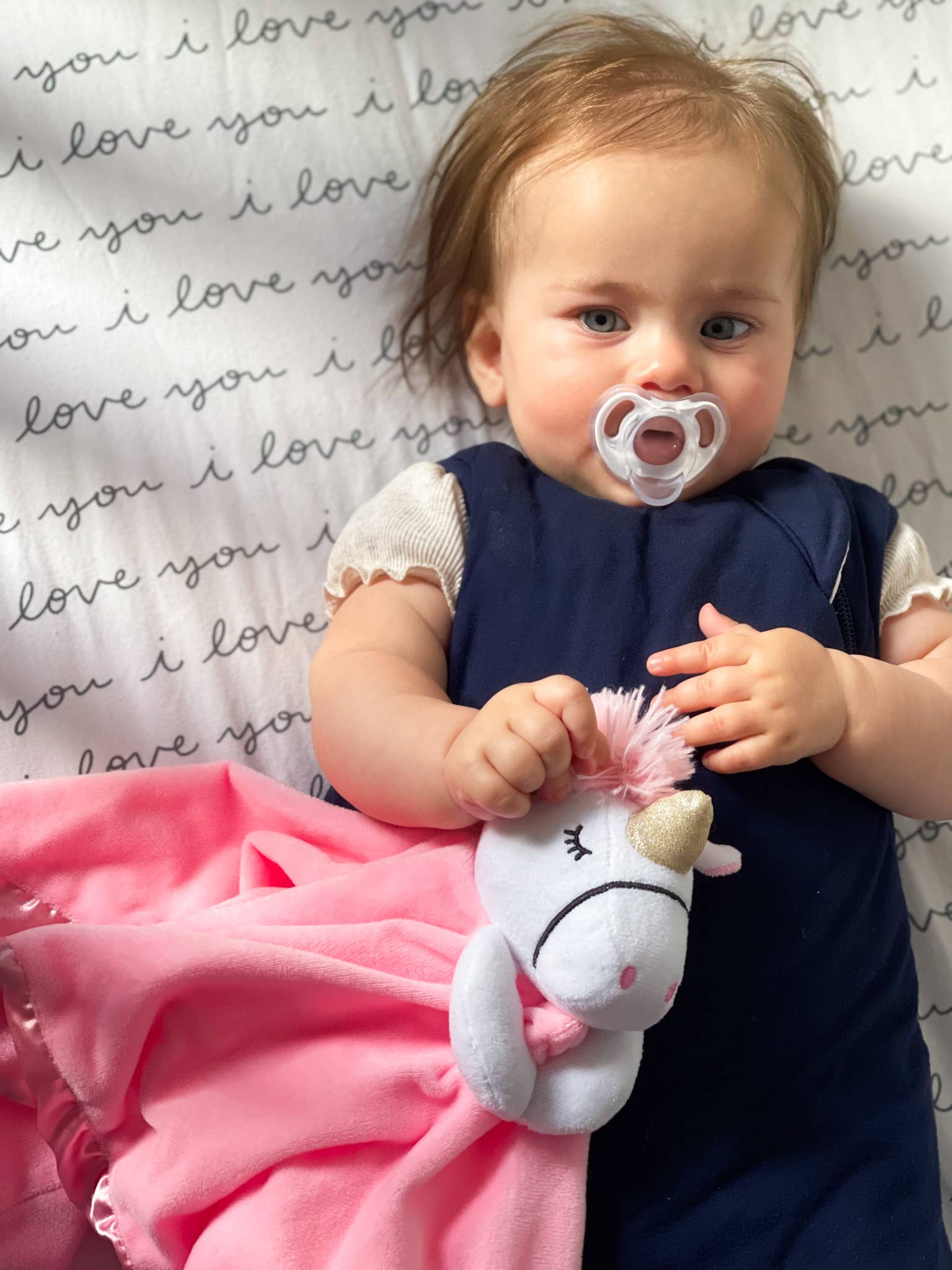 Unicorn Lovey Security Blanket