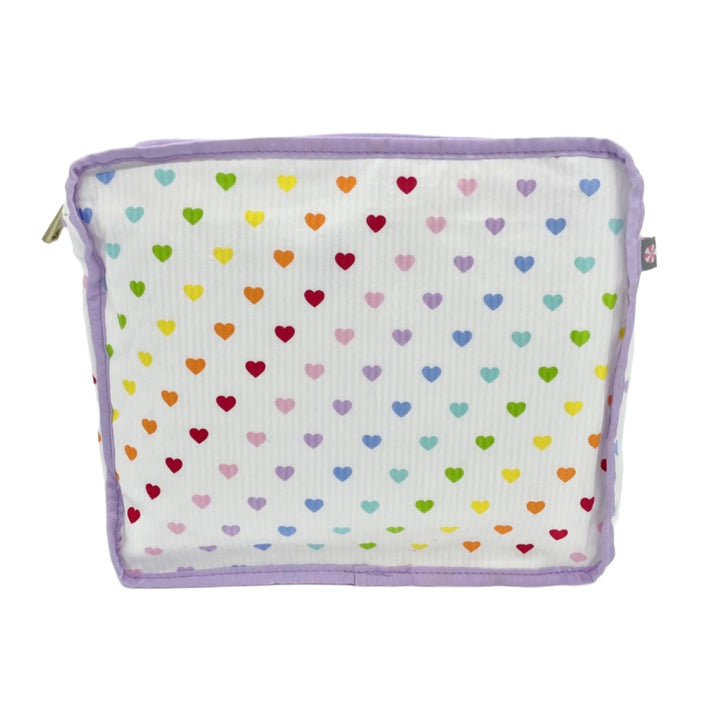 Tiny Hearts Seersucker Packing Cube Stacking Set