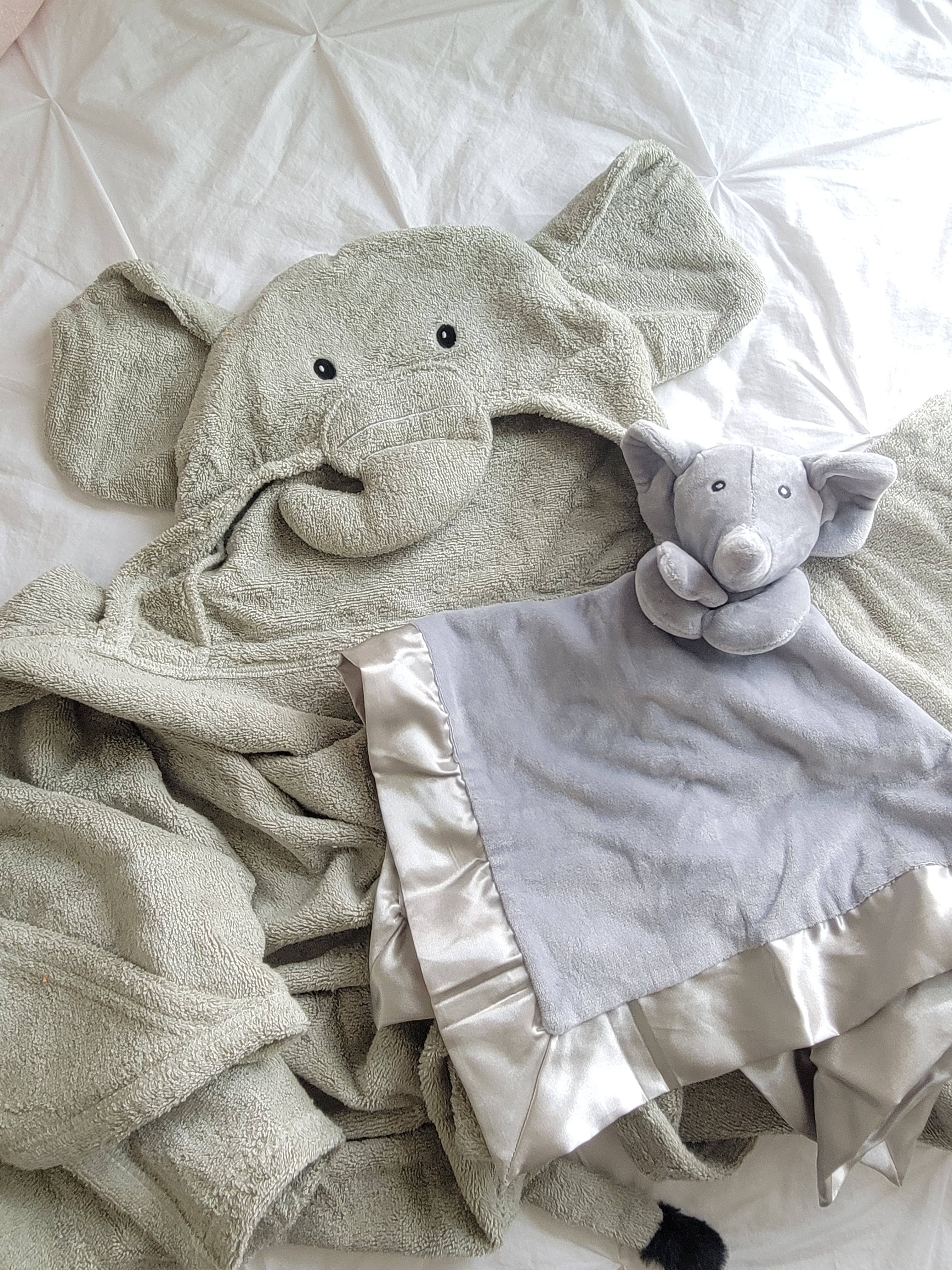 Elephant Lovey Security Blanket