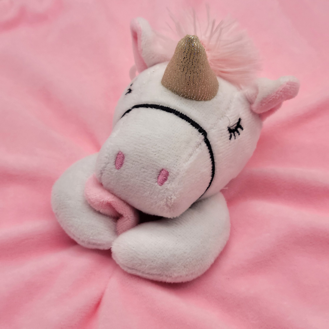 Unicorn Lovey Security Blanket