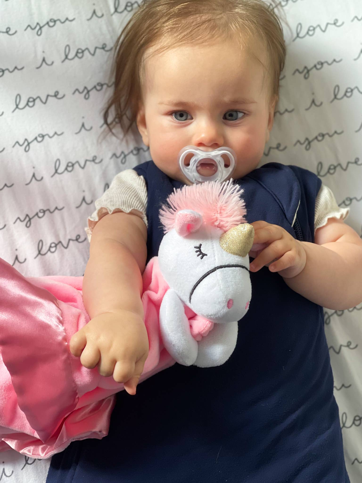 Unicorn Lovey Security Blanket