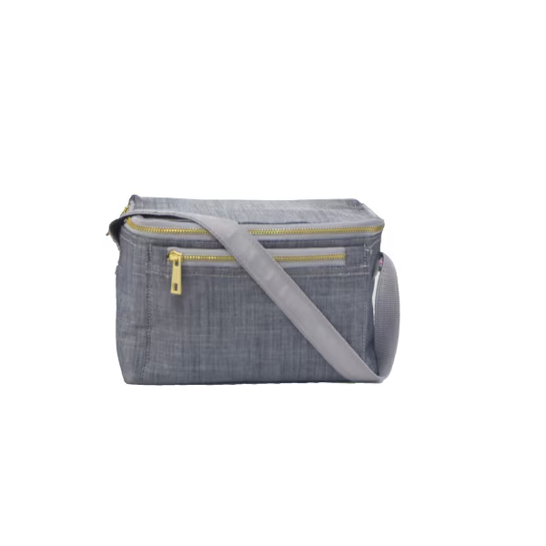 Grey Chambray Lunch Box