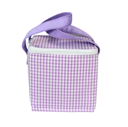 Lilac Gingham Snack Square