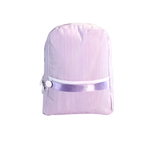 Lilac Preppy Stripe Small Backpack