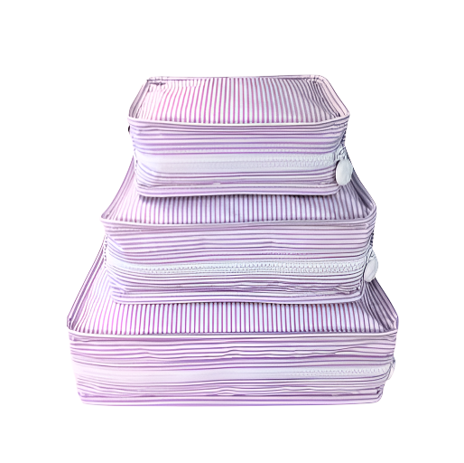 Lilac Preppy Stripe Stacking Set