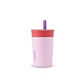 pink with straw